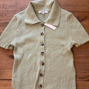 Madewell collar top NWT